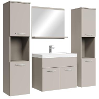 Badplaats Badkamermeubel Set Montreal XL 60 x 35 cm   Beige   Badmeubel met