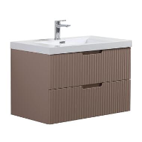 Badplaats Badkamermeubel Set Thermis 80cm   Roze   Badmeubel met Wastafel