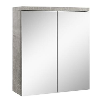 Badplaats Spiegelkast Toledo 60 x 20 x 60 cm   Beton Grijs   Badkamerkast