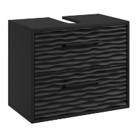 Badplaats Wastafel Onderkast Etna 60 x cm 35 cm x 50 cm   Mat Zwart  