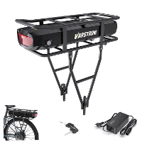 [EU Direct] VARSTROM 48V 17.5AH 840Wh Achterdrager Elektrische Fietsaccu 2600mAh EVE18650 Batterij met 30A BMS Beschermi