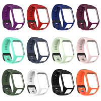 Bakeey 2 IN 1 Comfortabel, zweetbestendig Soft Siliconen horlogebandje Case Cover Vervanging voor TomTom Adventurer/TomT
