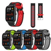 20 Mm dubbele kleuren horlogeband horlogeband vervangen voor Amazfit GTS Smart Watch