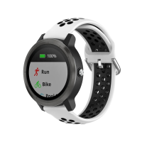 Bakeey 20 MM siliconen tweekleurige huidmondjes Sport Smart horlogeband vervangende riem voor Garmin Vivoactive 3