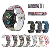 Bakeey 22 mm breedte Colorful Schilderen comfortabele siliconen horlogeband vervanging voor Haylou LS05S