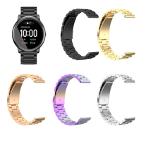 Bakeey 22 mm universele horlogeband drie kralen massieve horlogeband voor Haylou Solar / Huawei horloge GT / Xiaomi horl