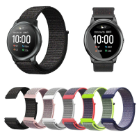 Bakeey 22mm Nylon Canvas slimme horlogeband vervangende riem voor Xiaomi Haylou Solar niet origineel