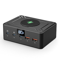Bakeey 888W 190W 6 poorts USB PD lader 2USB A+3USB C+Wireless Lader Ondersteunt QC3.0 PD3.0 PPS SCP AFC Snel opladen Dig