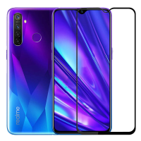 BAKEEY 9H Anti Explosion Full Cover Volledige Gule gehard glazen schermbeschermer voor Realme 5 Pro