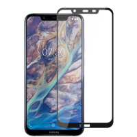 BAKEEY 9H Anti Explosion Volledige Cover Volledige Gule Gehard Glas Screen Protector voor NOKIA X7 / NOKIA 8.1
