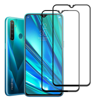 BAKEEY Anti Explosion Full Cover Full Gule Glazen Screenprotector voor Realme 5i