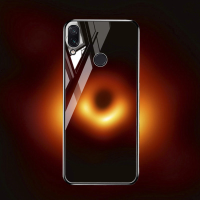 Bakeey Black Holes Collapsar Hard gehard glas en zachte TPU beschermhoes voor Huawei Honor 8X