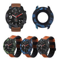 Bakeey Camouflage Soft Siliconen Horlogekast Cover Horlogekast Screenprotector voor AMAZFIT GTR 47mm