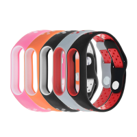 Bakeey™ Double Color Polka Dot Replacement Silicone Wrist Strap For Xiaomi Miband 2