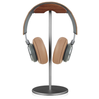 Bakeey EJ4 Hoofdtelefoonhouder Walnotenhout Gaming Headset Standaard Display Beugelrek met antislip metalen voet