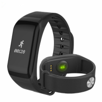 Bakeey F1 Blood Pressure Heart Rate Monitor Smart Wristband Bracelet For Iphone X 8 Plus S8 Oneplus5