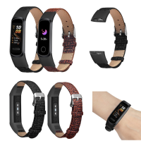 Bakeey geweven patroon lederen horlogeband vervangende horlogeband voor Huawei band 4 Honor 5i Smart Watch