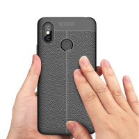 Bakeey Litchi Anti vingerafdruk siliconen beschermhoes voor Xiaomi Mi Max 3 niet origineel
