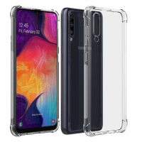 Bakeey luchtkussen hoek transparant TPU schokbestendig beschermhoes voor Samsung Galaxy A50 2019