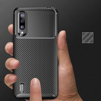 Bakeey luxe koolstofvezel schokbestendige siliconen beschermhoes voor Xiaomi Mi9 Mi 9 Lite / Xiaomi Mi CC9 niet originee