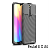 Bakeey luxe koolstofvezel schokbestendige siliconen beschermhoes voor Xiaomi Redmi 8 / Xiaomi Redmi 8A niet origineel