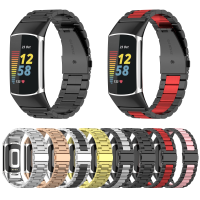 Bakeey luxe zakelijke roestvrijstalen horlogeband vervanging voor Fitbit Charge 5 