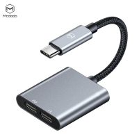 MCDODO CA 7550 USB C naar USB C PD Digital Audio Adapter Converter Wire Control Call Naar muziek luisteren PD 60 W Snel