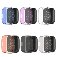 Bakeey Meerkleurig transparant Soft TPU rubber all inclusive horlogekastbeschermer voor Fitbit Versa 2