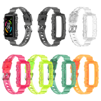 Bakeey Mode Comfortabele Doorschijnende Soft TPU Horlogeband Band Vervanging voor Huawei Band 6/Honor Band 6