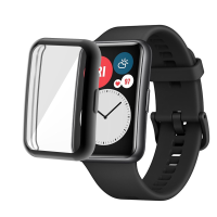 Bakeey Plating Antikras Schokbestendig Transparant Soft TPU horlogekast voor Huawei Horloge FIT