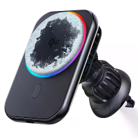 Bakeey Qi2 Magnetische Draadloze Autolader LED Licht Houder Mount Magnet Snelle Oplaadstation voor iPhone 16 15 14 13 12