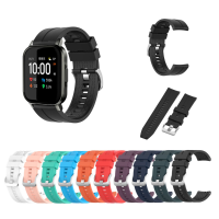 Rooster elegante siliconen horlogeband horlogeband voor Haylou LS02 BW HL1 BW HL2 BW HL1T BW HL1Pro