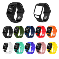Siliconen horlogeband Horlogeband Screenprotector voor TOMTOM Runner3 / 2 TOMTOM Adventurer