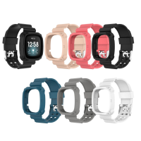 Bakeey Siliconen horlogebandje horlogehoesje voor Fitbit Versa 3 Sense horloge