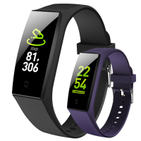 Bakeey V18 Achtergrond Kleurweergave Polsband HR Bloeddruk Vrouw Periode Monitor Smart Watch