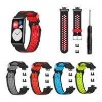 Bakeey Veelkleurig Comfortabel Zweetbestendig Soft Vervanging van siliconen horlogeband voor Huawei Horloge passend