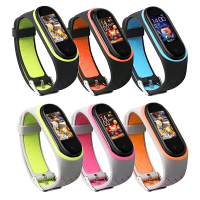Bakeey Vervanging Anti verloren ontwerp Colorful Siliconen horlogeband voor Xiaomi Mi Band 4 & 3 Smart Watch niet origin