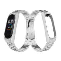 Bakeey volledig stalen horlogeband horlogeband vervangen voor Xiaomi Miband 3 Miband 4 niet origineel