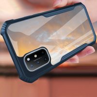Bakeey voor OnePlus 8T hoesje met bumpers, schokbestendig, anti vingerafdruk, transparante acryl beschermhoes