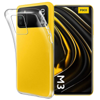 Bakeey voor POCO M3 Case Kristalhelder Transparant Ultradun niet geel Soft TPU beschermhoes