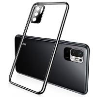 Bakeey voor POCO M3 Pro 5G NFC Global Versie / Xiaomi Redmi Note 10 5G Hoesje 2 in 1 Plating met Lensbeschermer Ultra Du