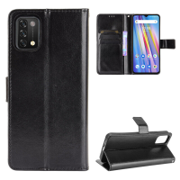 Bakeey voor Umidigi A11 hoesje met magnetische flip en meerdere kaartsleuven, inklapbare standaard, PU lederen schokbest