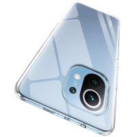 Bakeey voor Xiaomi Mi 11 Lite Case 1/2PCS Kristalhelder transparant Ultradun niet geel Soft TPU beschermhoes niet origin