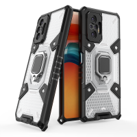 Bakeey voor Xiaomi Redmi Note 10 Pro/Redmi Note 10 Pro Max Case 360 ° roterende magnetische ringhouder Schokbestendig Pr