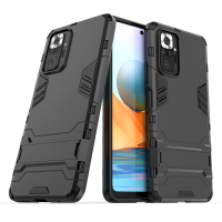 Bakeey voor Xiaomi Redmi Note 10 Pro/Redmi Note 10 Pro Max Case Armor met beugel Schokbestendig PC Proective Case Achter