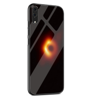 Bakeey zwarte gaten Collapsar gehard glas en zachte TPU beschermhoes voor Huawei P20 Lite / Huawei nova 3e