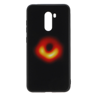Bakeey zwarte gaten Collapsar gehard glas en zachte TPU beschermhoes voor Xiaomi Pocophone F1 niet origineel