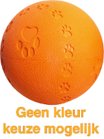 Rubber bal met pootjes en piep Medium