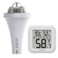 BALDR Digitale Zwembadthermometer  9.9 50℃ Bereik Nauwkeurige 360 gradenweergave Verbindt met HOMGAR App Binnenshuis Luc