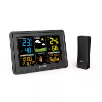BALDR Draadloos Weerstation Digitale Weergave Alarmklok Kalender Temperatuur Hygrometer Dichtheidsmeter Weersvoorspellin